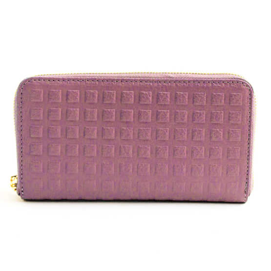 PORTAFOGLIO Grande in pelle malva