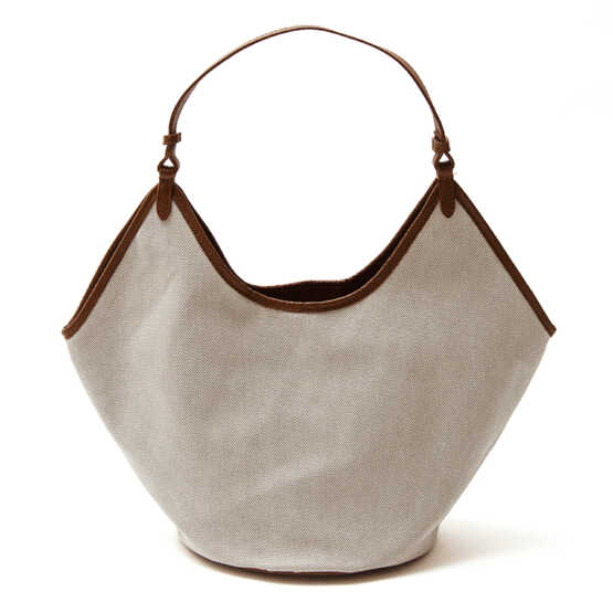 YUTA - Sacca maxi in canvas e pelle