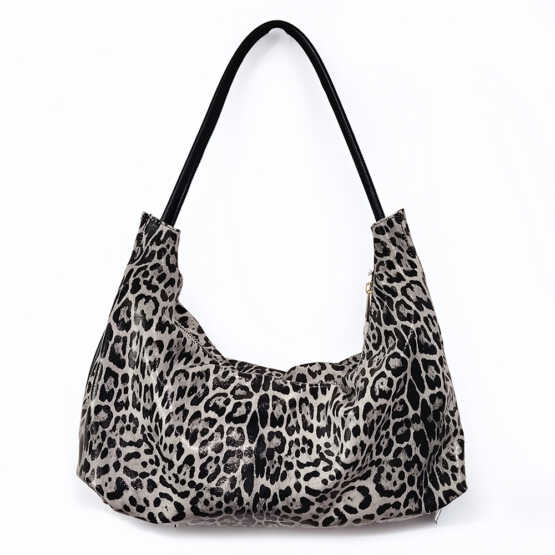 LEO - Sacca in pelle stampa leopardo