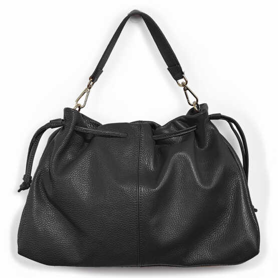 MOLLY - Borsa a sacco in pelle nero